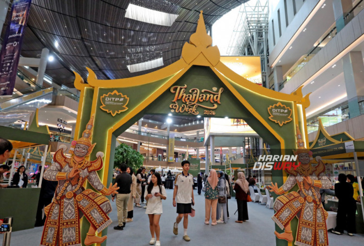 Surabaya dipilih sebagai kota kedua penyelenggaraan setelah Jakarta karena dinilai sebagai salah satu pusat pertumbuhan ekonomi dan perdagangan di Indonesia. Kehadiran festival ini diharapkan membuka peluang kolaborasi baru sekaligus memperluas akses produk Thailand di pasar Jawa Timur. Foto: Boy Slamet/Harian Disway