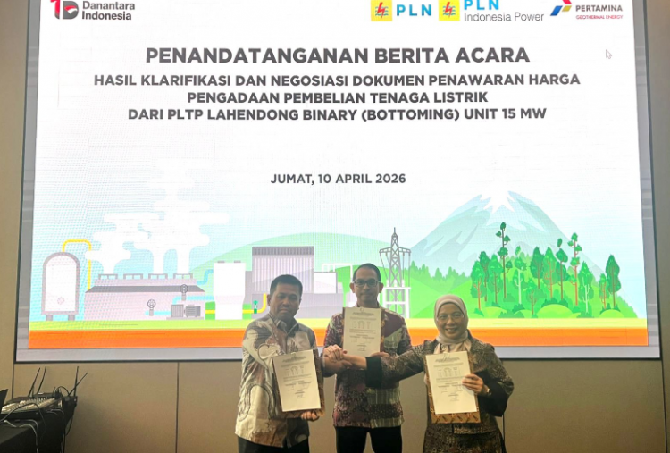 PPGE-PLN IP Sepakati Tarif Listrik, Proyek PLTP Lahendong Bottoming Unit 15 MW Siap ke Tahap Berikutnya