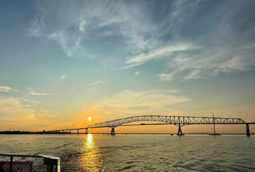 Riwayat Jembatan Baltimore yang Hancur Ditabrak Kapal Raksasa, Membentang Lebar di Sungai Patapsco