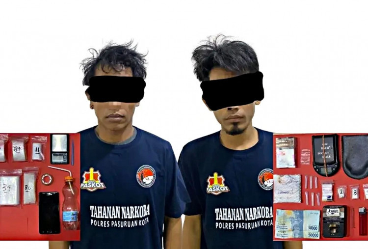 Satresnarkoba Pasuruan Kota Bekuk Dua Pengedar Sabu, Bongkar Jaringan Antarwilayah