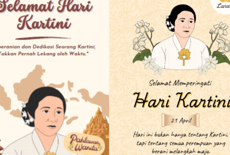 25 Kartu Ucapan Hari Kartini 2026 Gratis, Bagikan Semangat Perjuangan Perempuan ke Medsos
