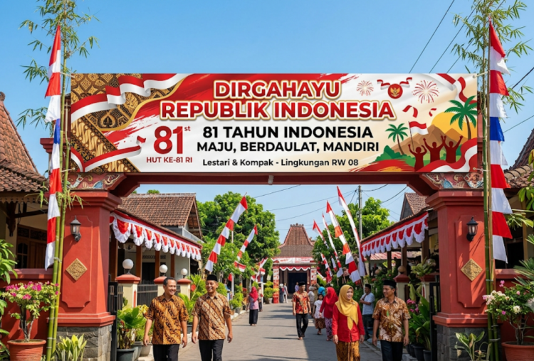 30 Banner HUT ke-81 RI Desain Kreatif dan Penuh Nasionalisme, Cocok Pasang di Gapura