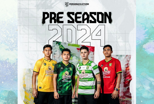 Persebaya Rilis Jersey Pre Season 2024, Berkonsep Full Colour dengan Nuansa Cat Air