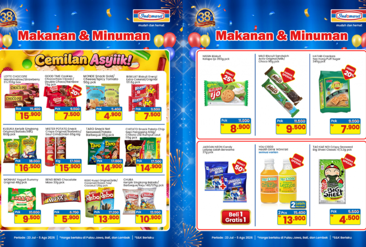 Katalog Promo Indomaret Minggu ini 3-9 Agustus 2026, Diskon Good Time Cookies Chocochips Cuma Rp7.500