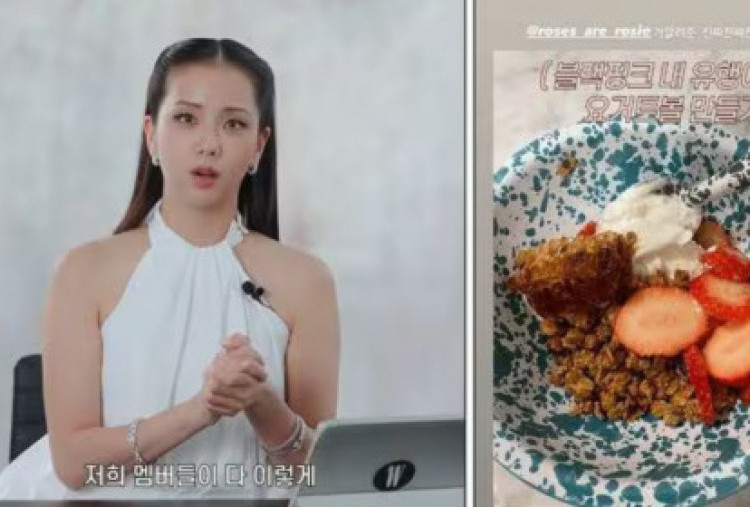 Jisoo BLACKPINK Kenang Meme Yogurt Encer