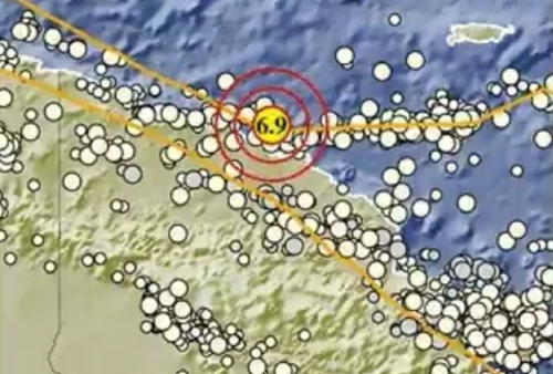 Breaking! Gempa Bumi Berkekuatan M 6,9 Guncang Keerom Papua