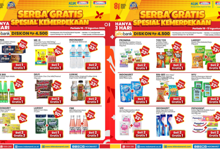 Katalog Promo Indomaret Spesial Kemerdekaan 17 Agustus 2026, Delfi Chocolate Cha Cha Milk Beli 2 Gratis 1