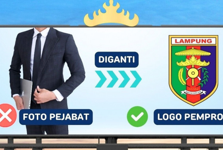 Pemprov Lampung Larang Foto Pejabat di Reklame