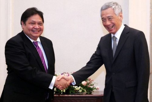 Airlangga Hartarto ke Singapura, PM Lee Hsien Loong di IG Bilang Begini..