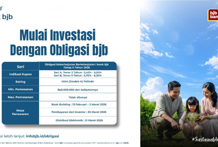 Bank bjb Buka Peluang Investasi Produktif Lewat Sustainability Bond Tahap II 2026