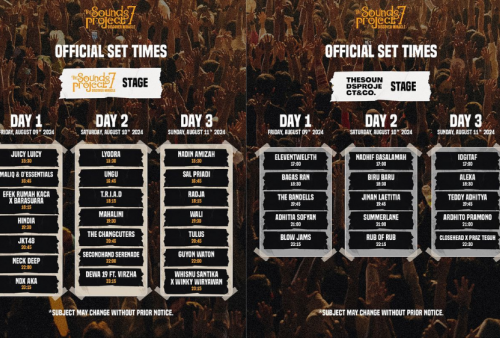 Rundown The Sounds Project 2024 di Ancol 9-11 Agustus, Jangan Ketinggalan Penampilan Spesialnya!