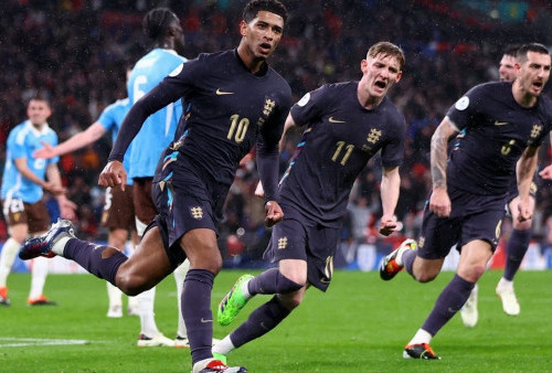Inggris vs Belgia 2-2: Gol Telat Jude Bellingham Selamatkan Three Lions dari Kekalahan
