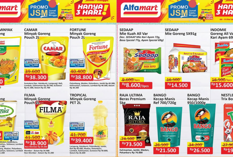 Promo JSM Alfamart Terbaru 9-11 Mei 2025 Edisi Akhir Pekan, Serbu Minyak Goreng Rp38 Ribu
