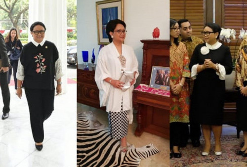 Intip Gaya Berpakaian Khas Menteri Luar Negeri Retno Marsudi yang Sederhana tapi Menarik