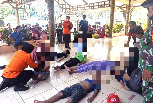 Tragis! Belasan Orang Terjatuh dari  Seluncuran yang Ambrol di Kenjeran Park, Korban Terbanyak Anak-anak