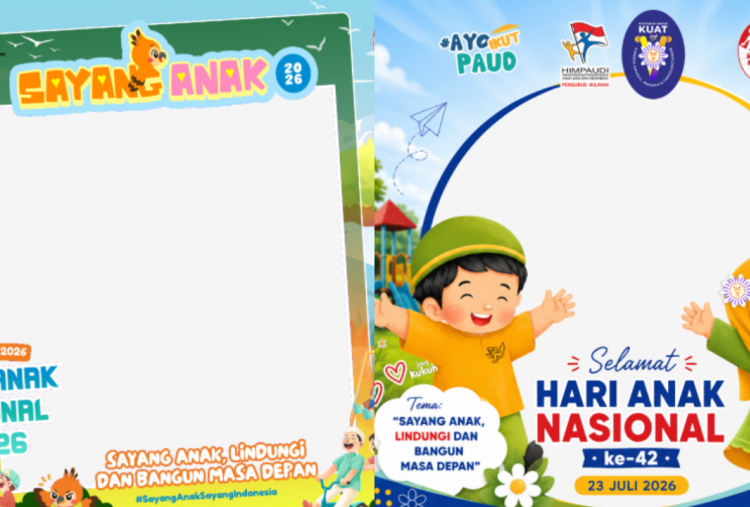 55 Link Twibbon Hari Anak Nasional 2026 Terbaru dan Gratis Lengkap Ucapan, Siap Pakai di Medsos