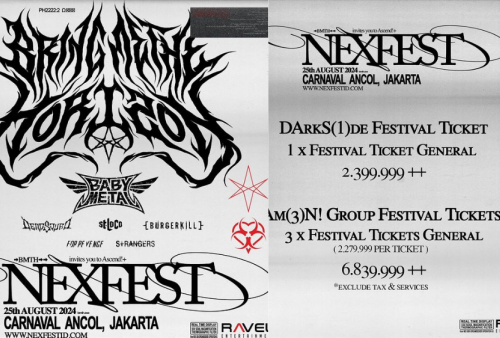 Line Up dan Harga Tiket Nexfest Indonesia 2024 di Carnaval Ancol 25 Agustus, Dijual Hari Ini Pukul 15.00 WIB