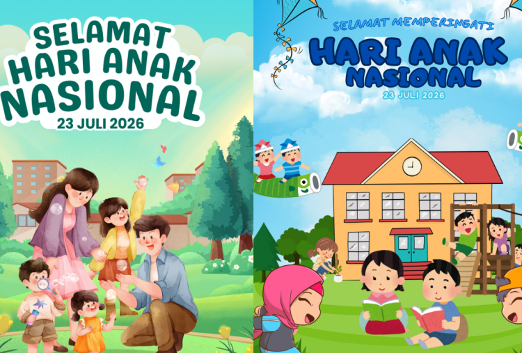 35 kartu Ucapan Hari Anak Nasional 2026 Gratis dan Terbaru, Rayakan Momen Kasih Sayang di Medsos