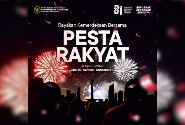 Ada Pesta Rakyat Sambut HUT ke-81 RI di Monas, Sarinah hingga Bundaran HI, Banyak Hiburan Gratis Buat Warga!