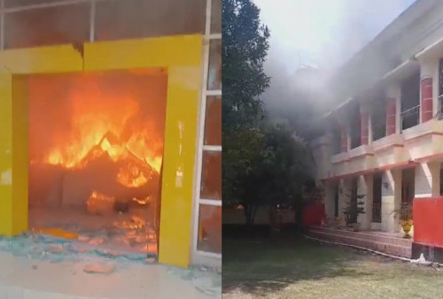 Demo Ricuh Berujung Pembakaran Kantor Bupati Pohuwato, Polri: Situasi Sudah Kondusif!