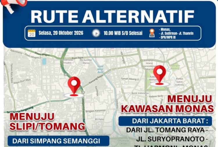 BEM UI Demo Hari Ini di Jakarta, Ini Pilihan Jalan Alternatif yang Bisa Dilewati