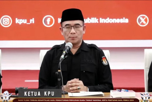 Kala Suara Ketua KPU Bergetar Umumkan Kemenangan Prabowo-Gibran di Pilpres 2024
