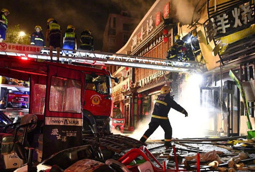 Ledakan Gas Tewaskan 31 Pengunjung Restoran di China 