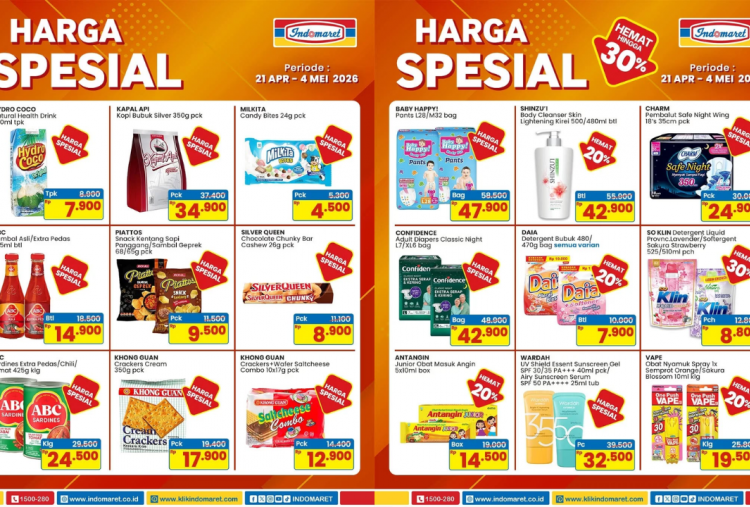 Promo Indomaret Terbaru Minggu ini 4-10 Mei 2026, Diskon Top Coffe Kopi Instant Gula Aren Cuma Rp10 Ribuan
