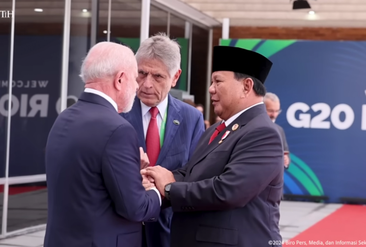 Hadiri Pertemuan Pimpinan Negara G20 Brasil, Prabowo Disambut Hangat Presiden Lula