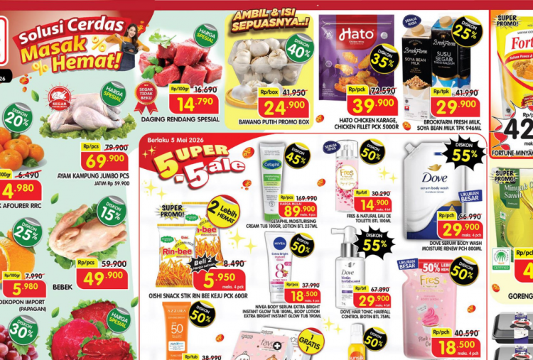Promo Superindo Terbaru 4-7 Mei 2026, Ada Promo 5.5 Mama Lemon Cuma Rp10 Ribuan