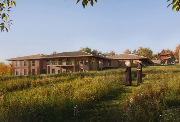 Biara Buddha di Prancis akan Dibangun Ulang, Studio Arsitektur MVRDV Tekankan Konsep Keberlanjutan