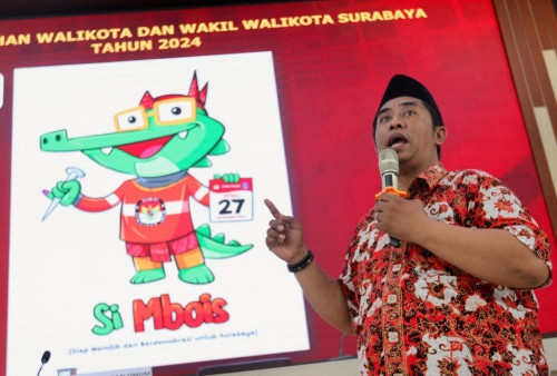 Si Mbois, Maskot Pilkada Surabaya 2024 Berwujud Buaya