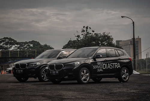 Unit BMW seri X3 untuk test drive para konsumen yang hadir di Joyfest BMW Astra Driving Experience 2022.