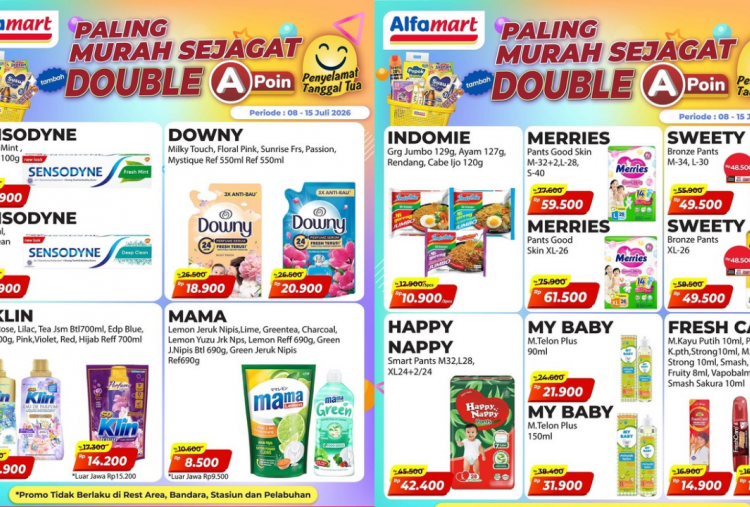 Katalog Promo Alfamart Terbaru 9-12 Juli 2026, Indomie Goreng Rp10 Ribu Dapat 3!