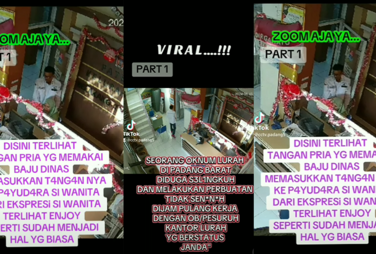 Terekam CCTV Detik-Detik Lurah di Padang Diduga Mesum, Langsung Dinonaktifkan