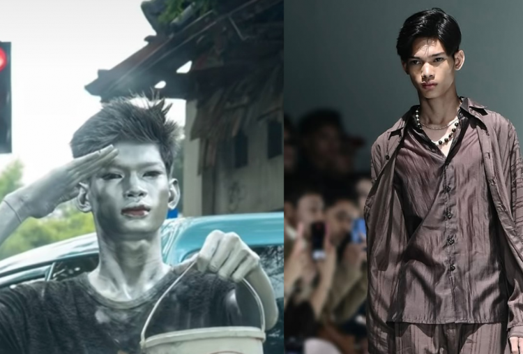 Sosok Inspiratif Michael O Manusia Silver Lampu Merah Jadi Model Profesional, Dulu di Jalanan Kini di Panggung Runway