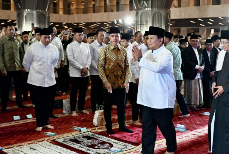 Khidmat dan Penuh Hikmah, Presiden Prabowo Hadiri Maulid Nabi di Masjid Istiqlal