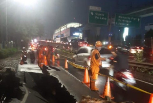 Jalan Amblas di Cilandak, Target Selesai Perbaikan Dua Hari