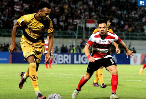 Madura United Menang Tipis 1-0 dari Dewa United FC 