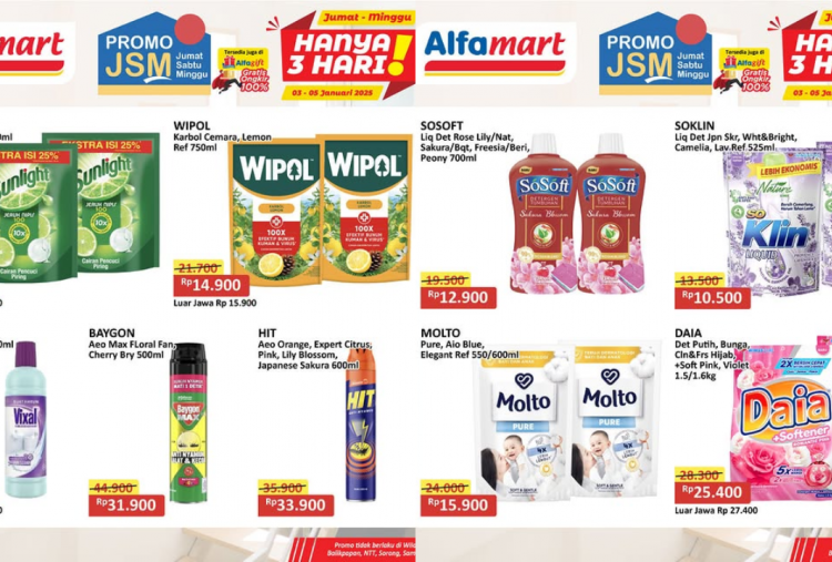 Promo Alfamart Hari Ini Terbaru 5 Januari 2025, Sunlight Rp12 Ribuan