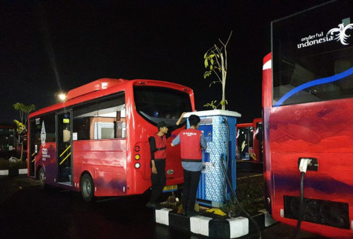 Di Balik Sukses Bus Listrik E-Inobus INKA pada KTT G20, Tim Perawatan Bekerja 24 Jam