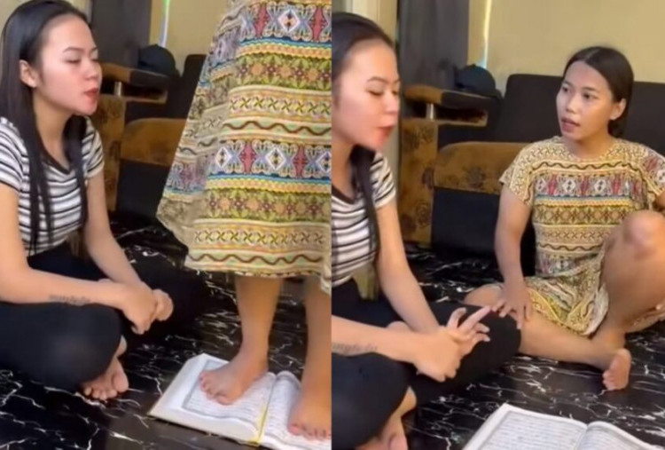 Dugaan Penistaan Agama di Lebak Banten Viral, Netizen: Sumpah Kok Injak Al-Quran