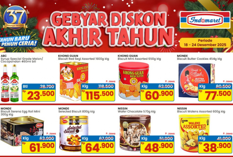 Katalog Promo JSM Indomaret Terbaru 19-21 Desember 2025, Gebyar Akhir Tahun Biskuit Monde Cuma Rp70 Ribuan