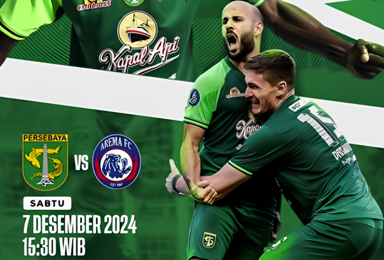 Link Live Streaming Liga 1 Persebaya vs Arema FC, Kick-off 15.30 WIB 