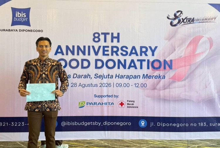 Rayakan Hari Jadi ke-8, Ibis Budget Surabaya Gandeng PMI Gelar Aksi Donor Darah