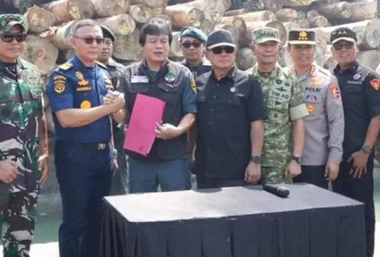 Satgas PKH Gagalkan Penyelundupan Kayu Bulat Ilegal Sebanyak 4.610 Meter Kubik