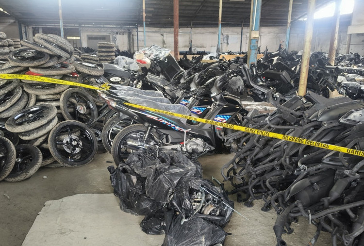 Polisi Grebek Gudang Penadah, 1.494 Motor Diduga Jadi Barang Selundupan Internasional