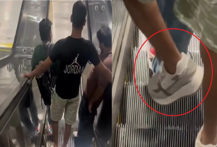 Viral! Turis Bangladesh Diduga Buang Air Kecil di Eskalator Stasiun, Bikin Netizen Auto Geram
