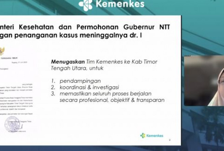 Kemenkes Serahkan Hasil Investigasi Kematian dr Icha ke Polisi
