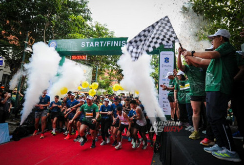 Dengan peningkatan jumlah peserta yang cukup signifikan pada tahun ini, Surabaya Medic Air Run semakin menegaskan posisinya sebagai salah satu acara olahraga yang ditunggu-tunggu setiap tahunnya dalam memperingati Hari Jadi Kota Surabaya. (Julian Romadhon/Harian Disway)